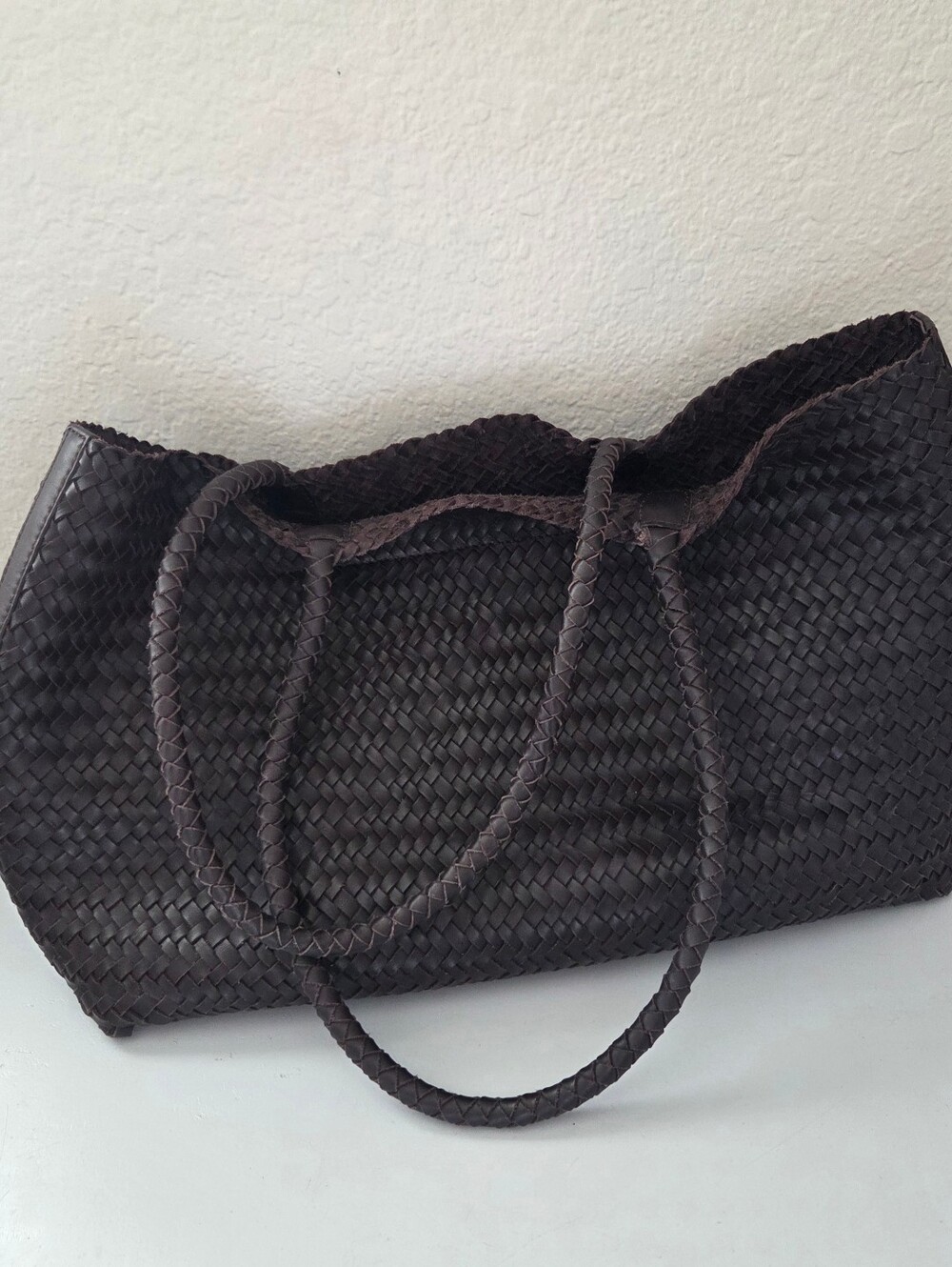 Madewell Signature Brown Woven Tote